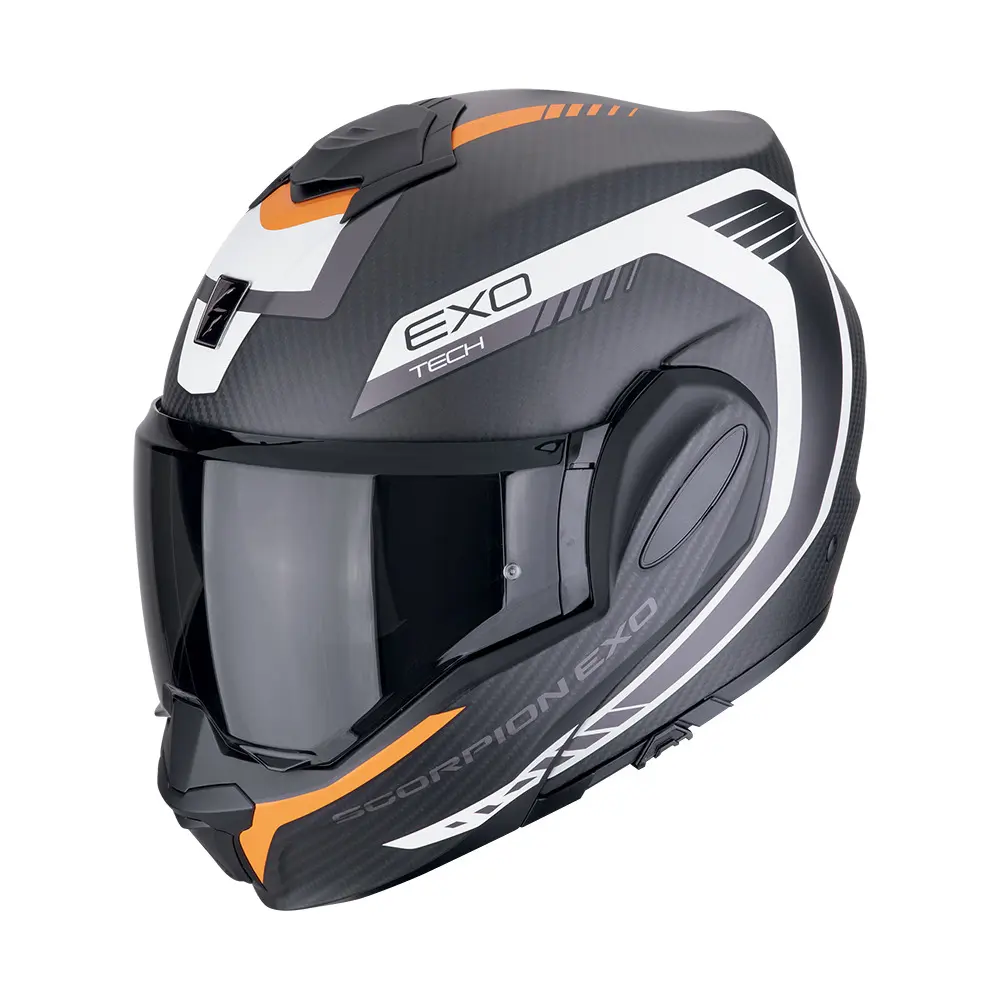 Modularer Motorradhelm Scorpion Exo-tech Evo Carbon Cosy