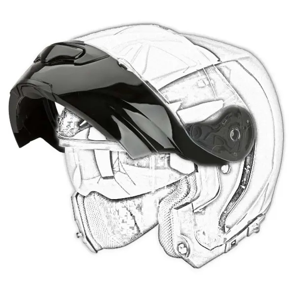 Kinnwindabweiser MotorradhelmScorpion Exo-3000 Air Chin Bar