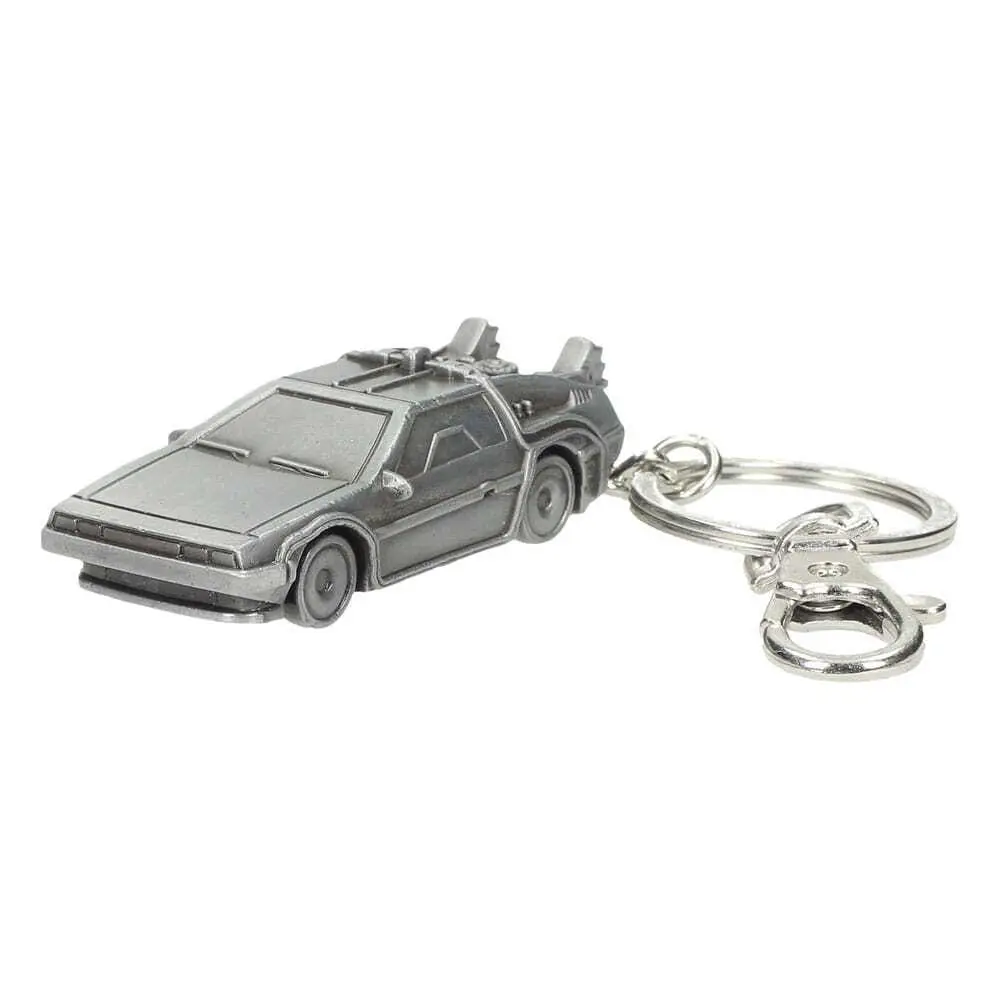 Metallischer Schlüsselanhänger Zurück in die Zukunft SD Toys DeLorean