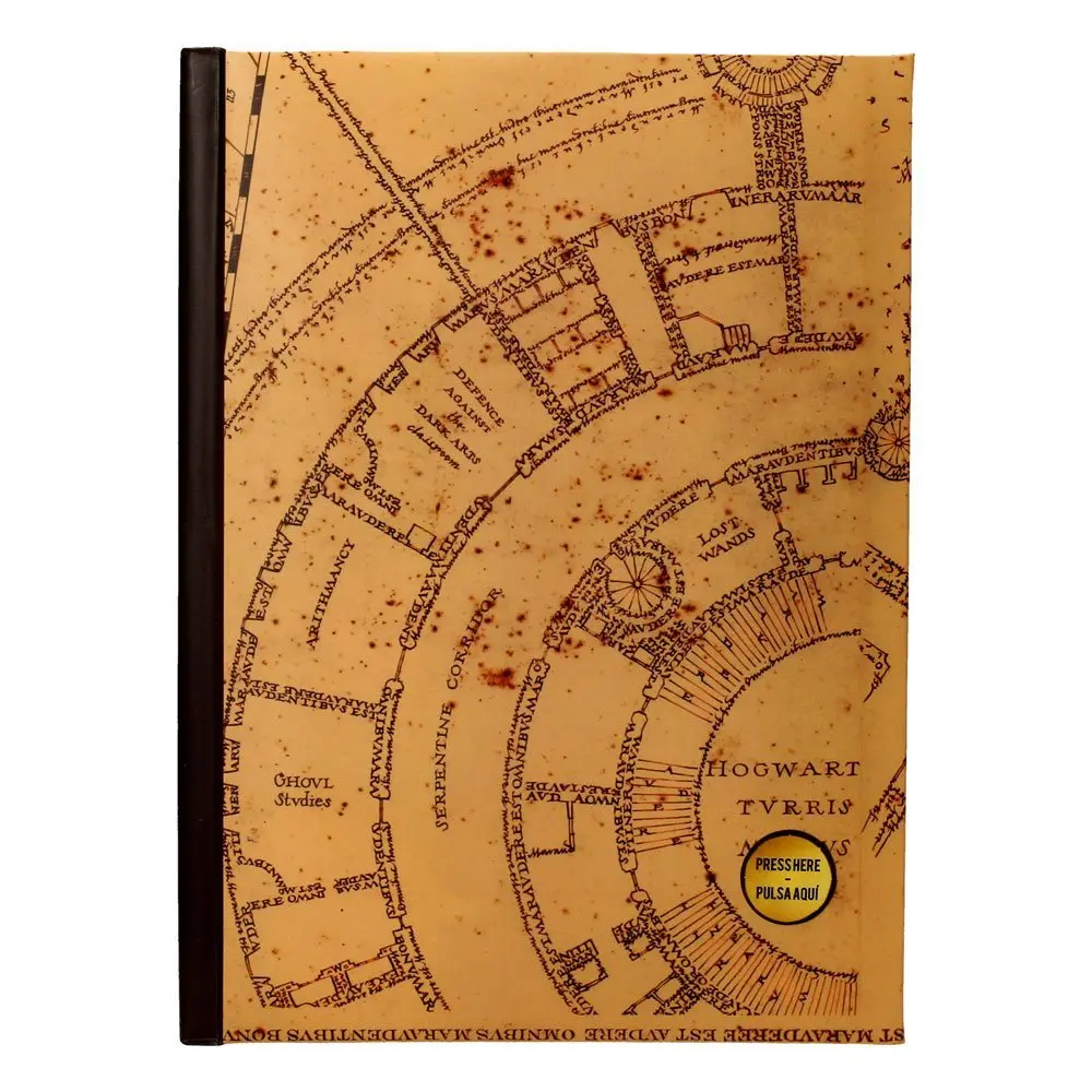 Cahierr lumineux Carte du Maraudeur SD Toys Harry Potter