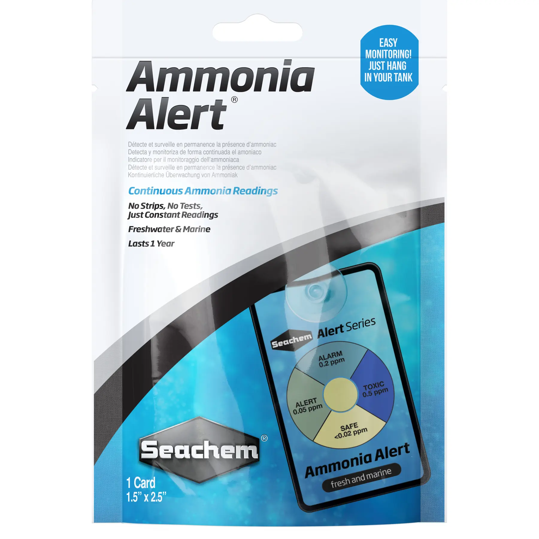 Water test Seachem Ammonia Alert