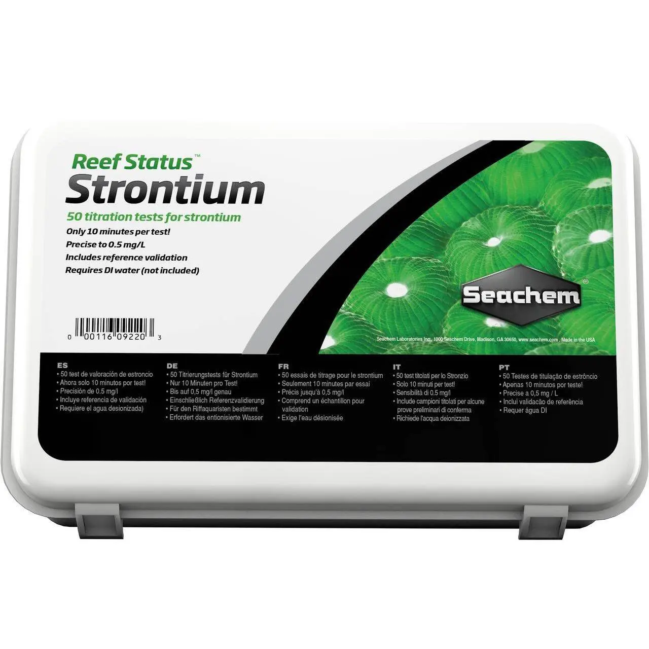 Water test Seachem Reef Status Strontium