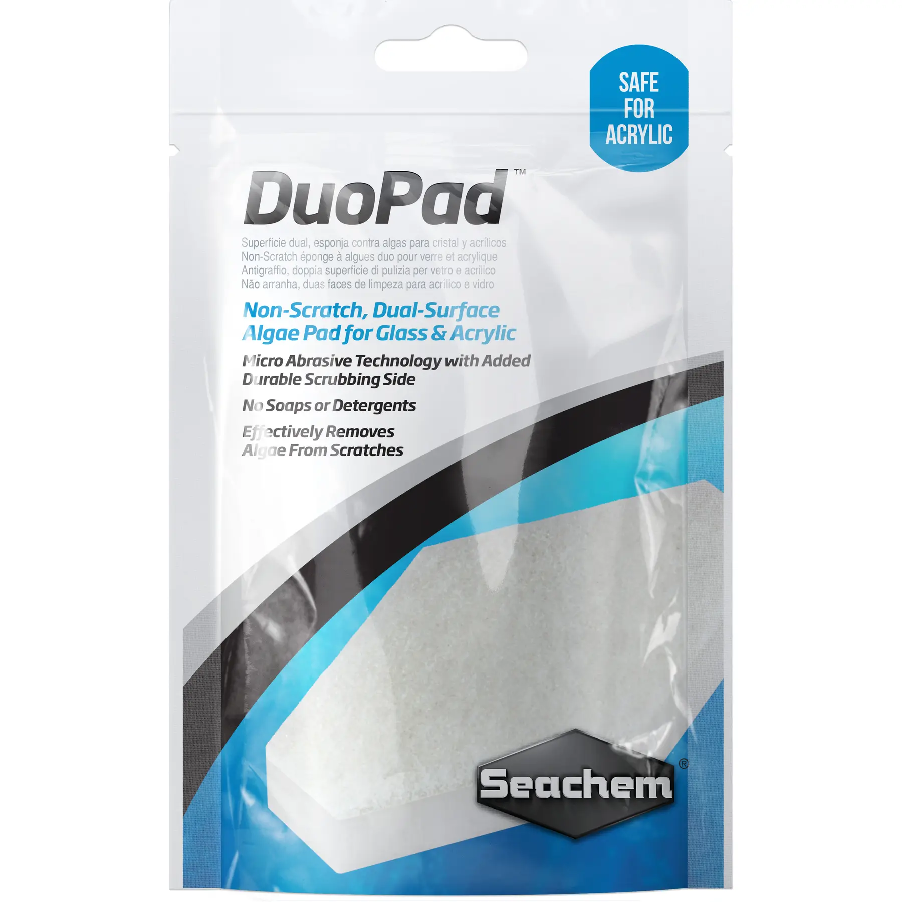 Nettoyant eau aquarium Seachem Duo Algae Pad
