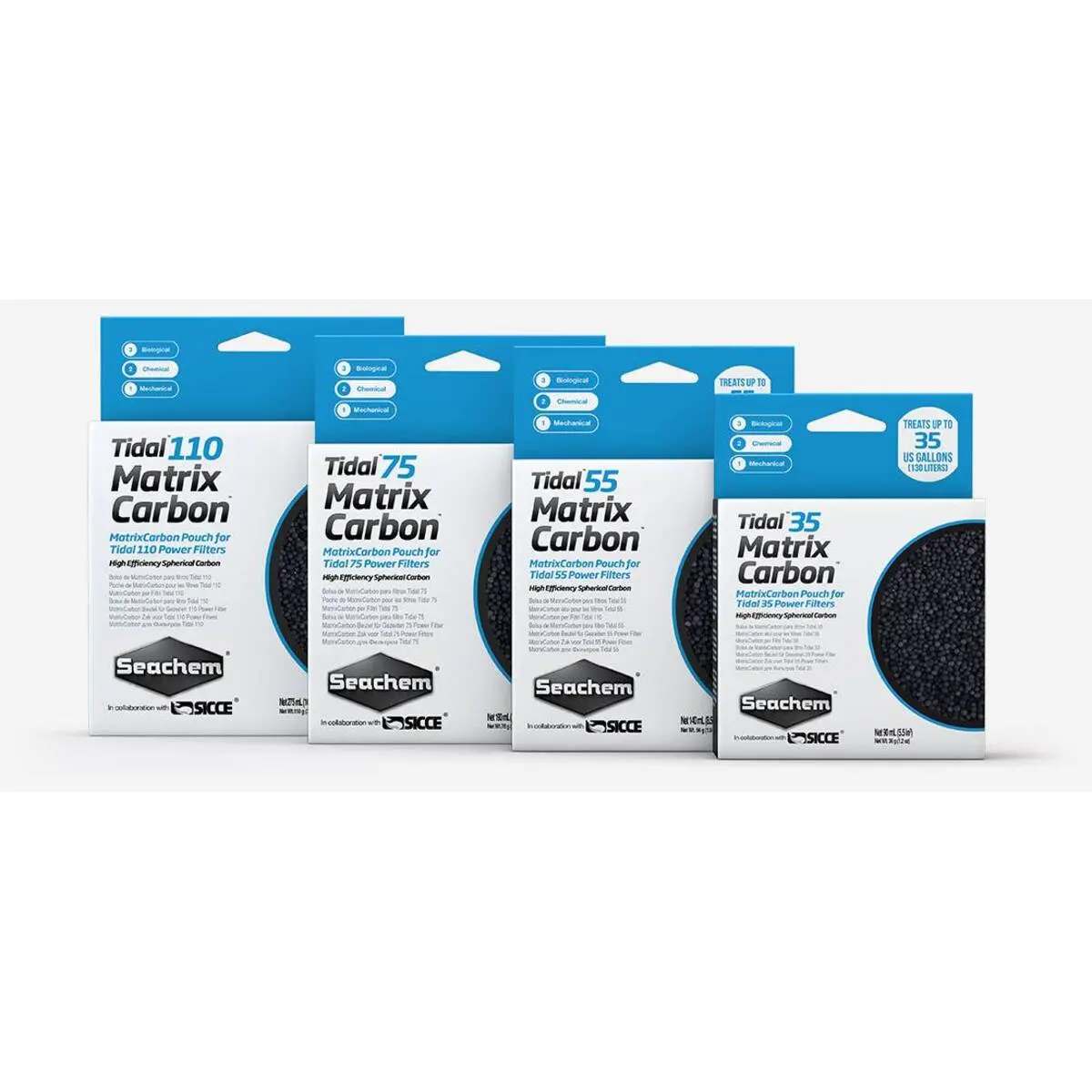 Accessoire filtre d'aquarium Seachem Tidal 75 MatrixCarbon