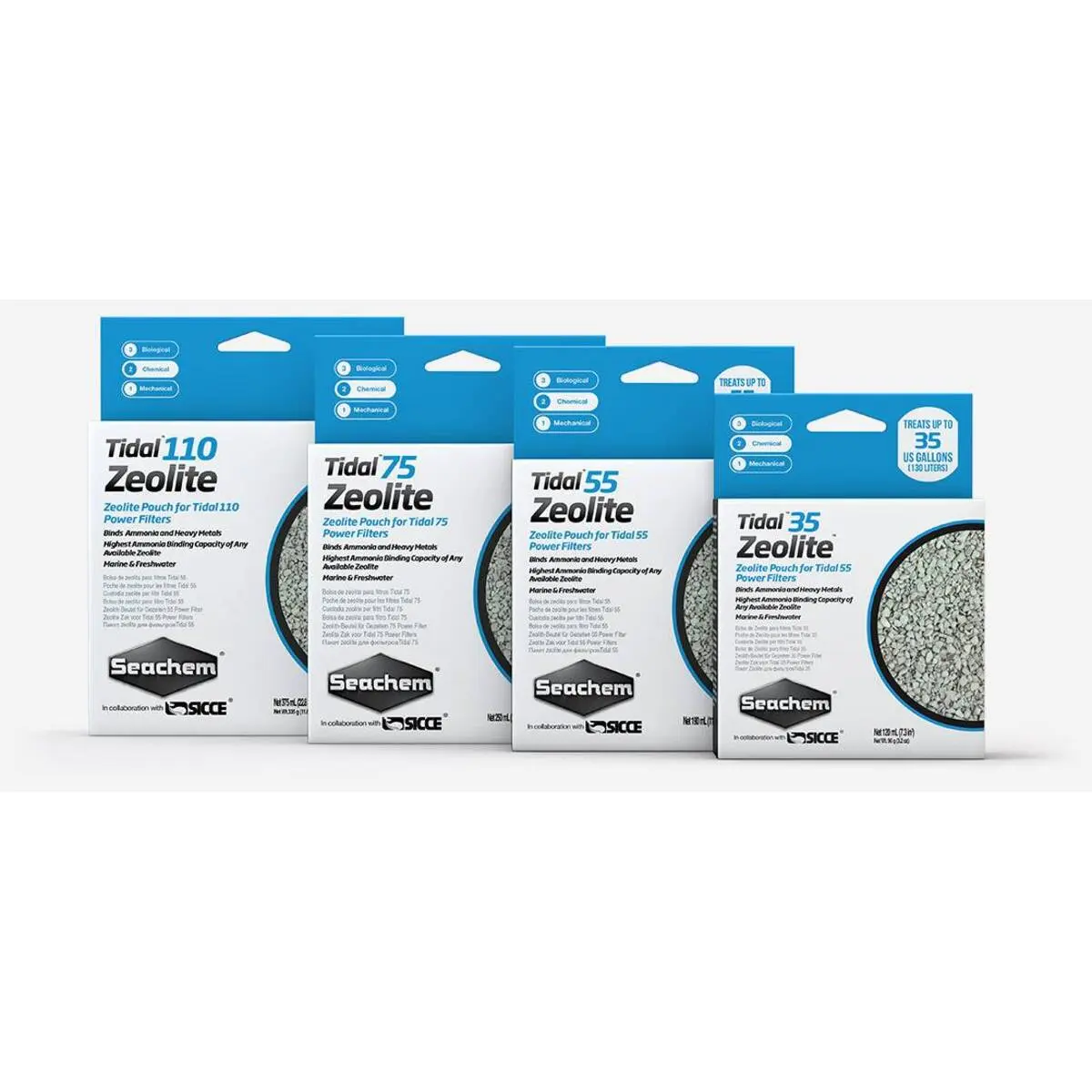 Aquarium filter accessories Seachem Tidal 110 Zeolite