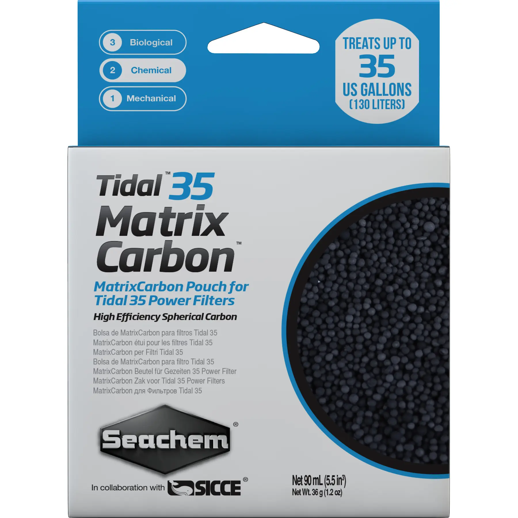 Aquarium filter accessories Seachem Tidal 35 MatrixCarbon