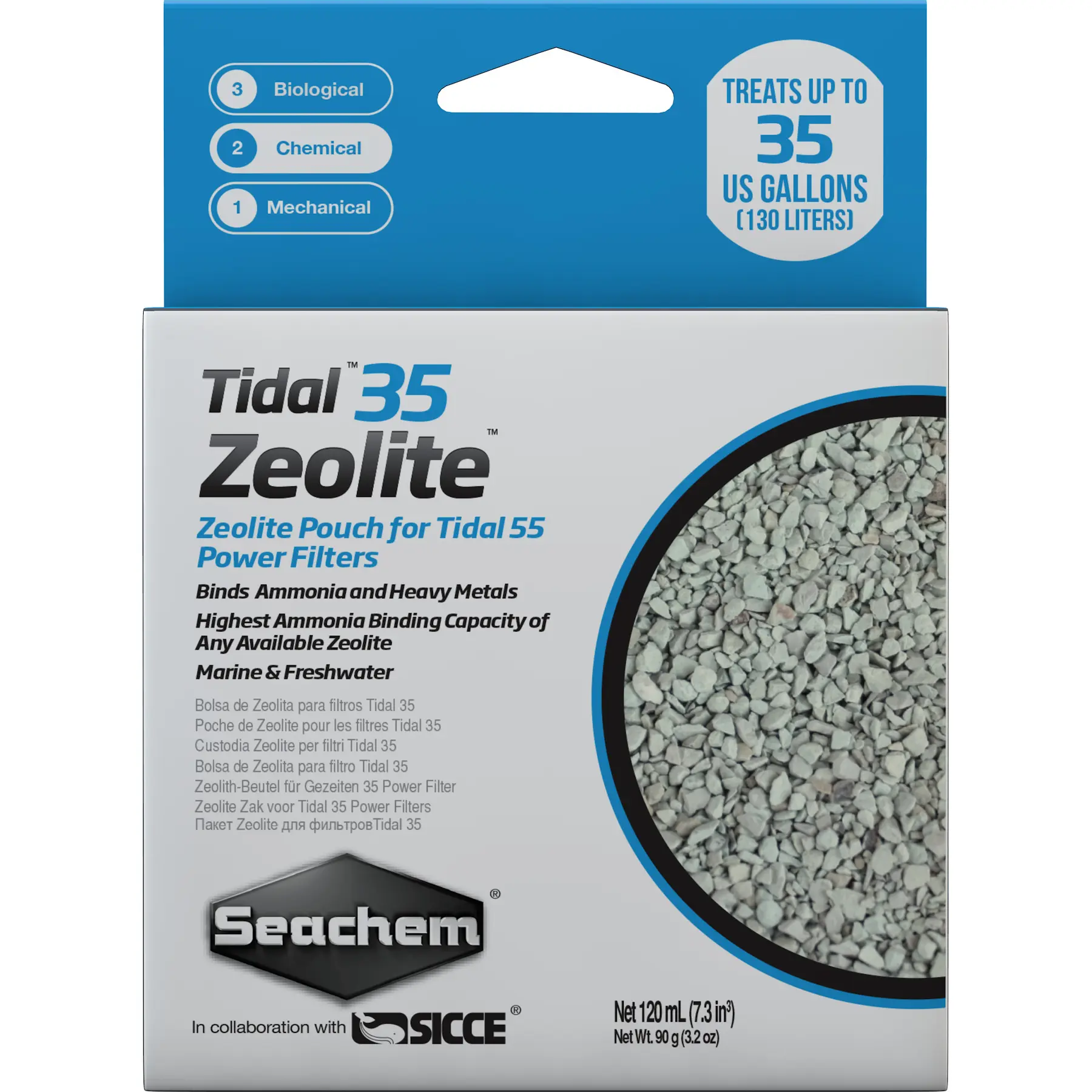 Aquarium filter accessories Seachem Tidal 35 Zeolite