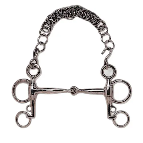 Short shank Pelham bit for horse Sefton