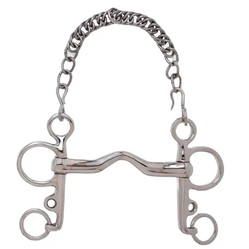 Thick Cambridge mouth pelham bit for horse Sefton