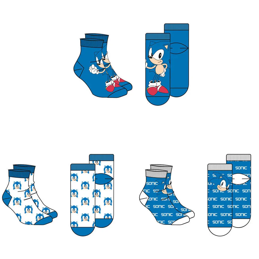 Calze Sega Sonic The Hedgehog (x3)