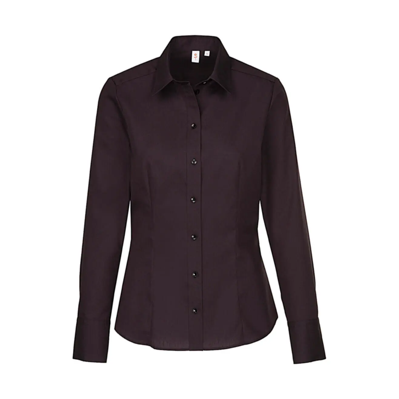 Langarm-Bluse mit Knöpfen für Damen Seidensticker Regular Fit Kent