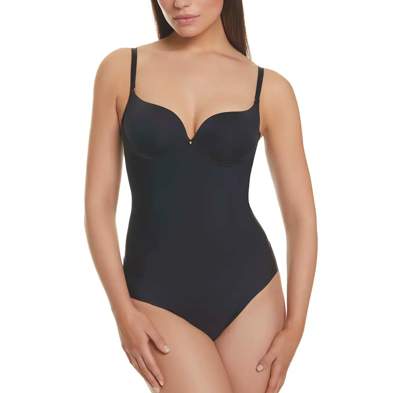 Body a collo scollato effetto lipo donna Selmark Etna