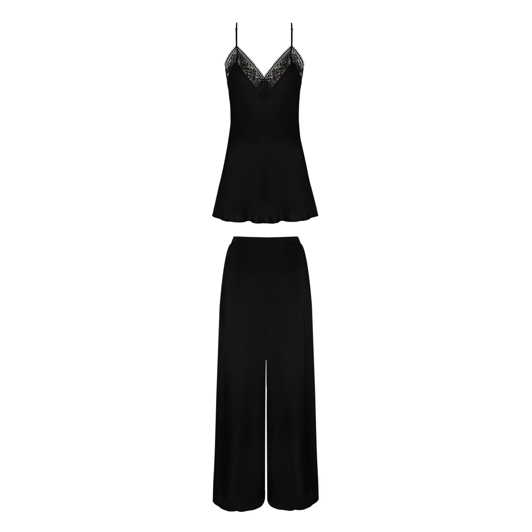 Pyjamahose Damen Selmark Caraco Aurum