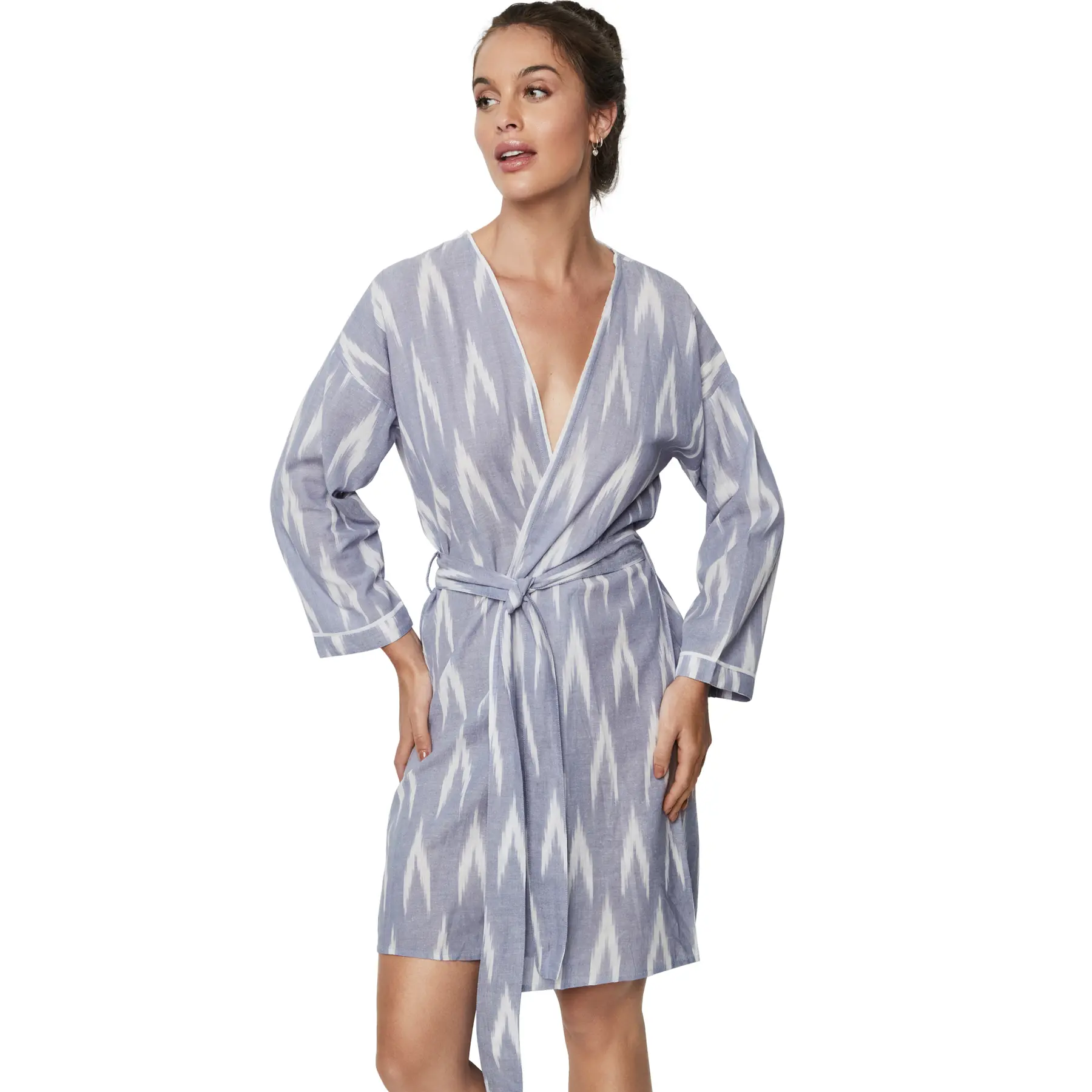 Damen Nachthemd mit langen Ärmeln Selmark Homewear P101