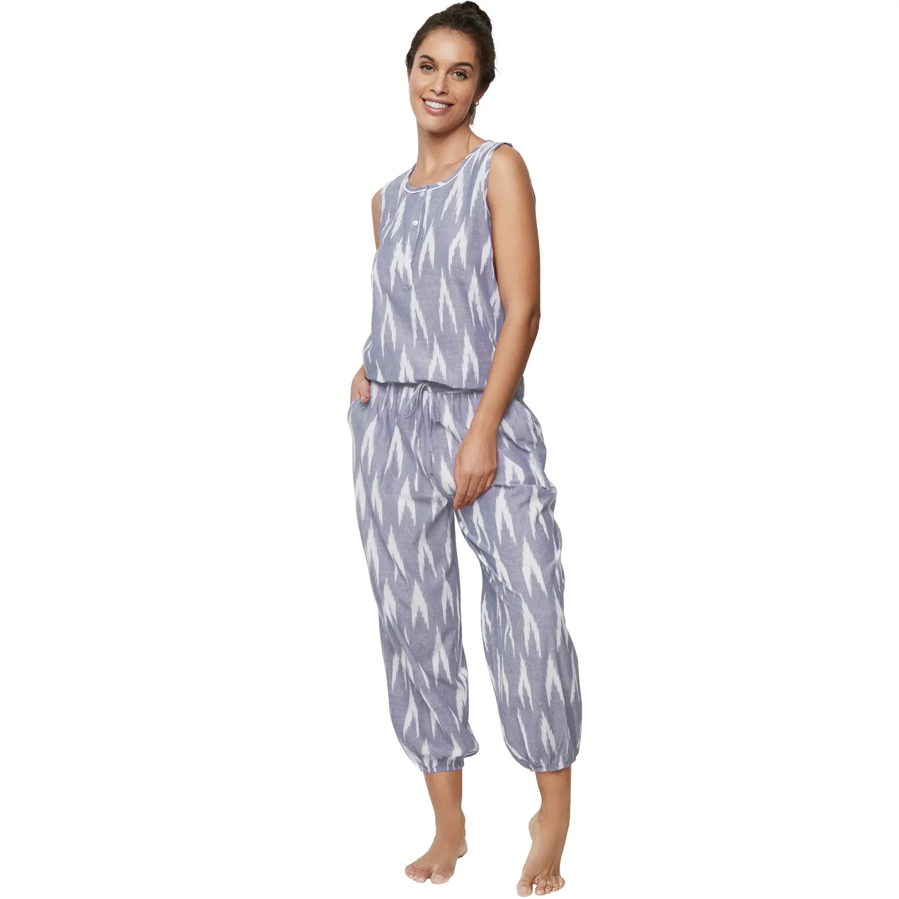 Capri-Pyjama und Tanktop für Damen Selmark Homewear P101