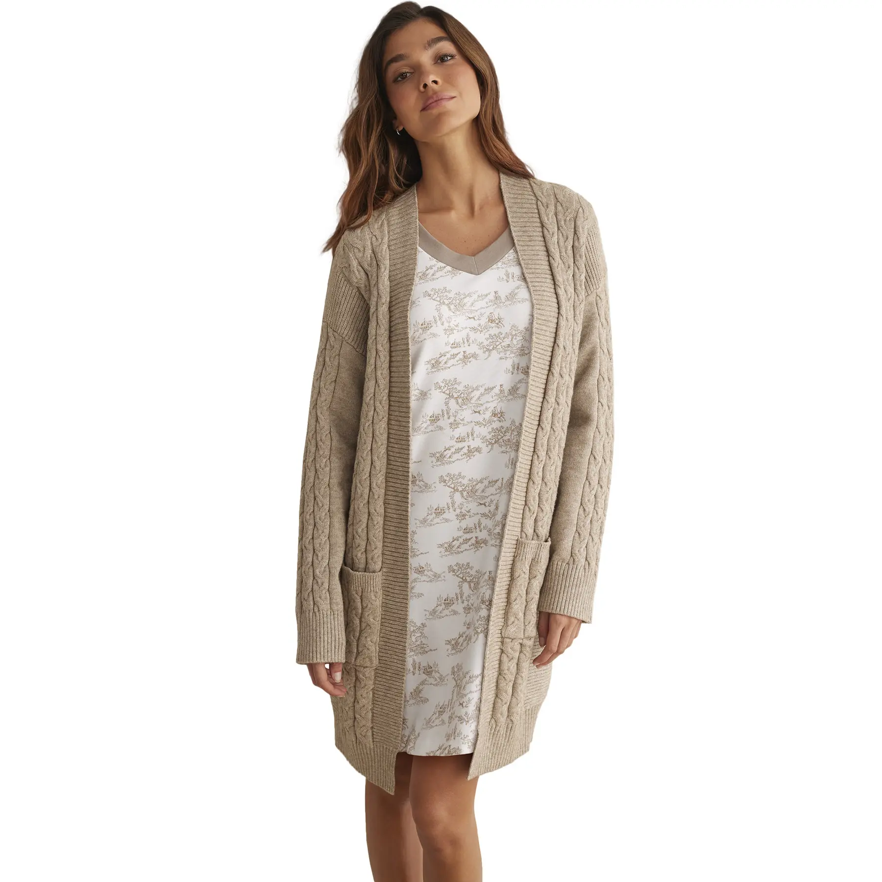Selmark Women's Marron Indoor Cardigan Complementos