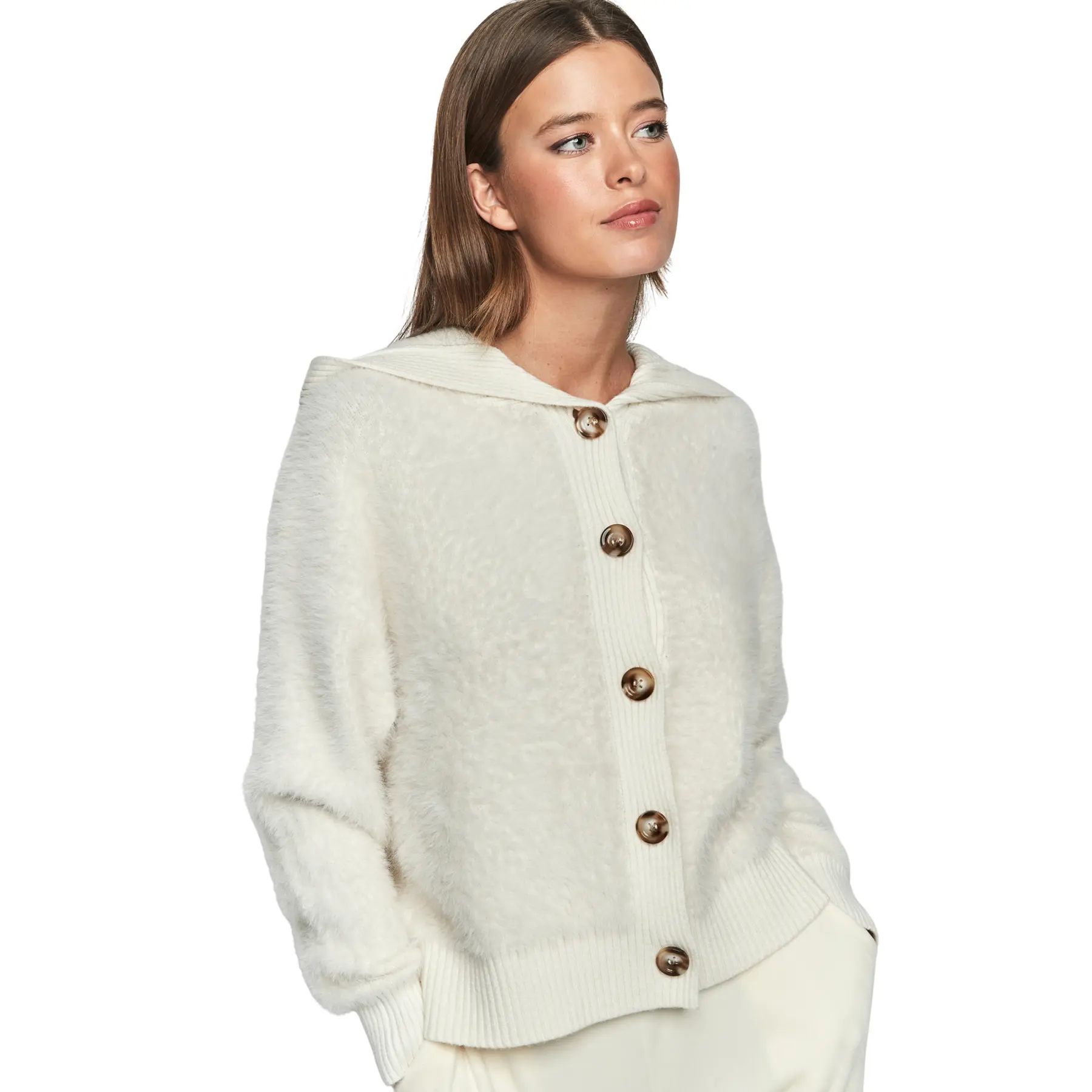 Hoodie Crop Fleece für Frauen Selmark PC1 Style ADD
