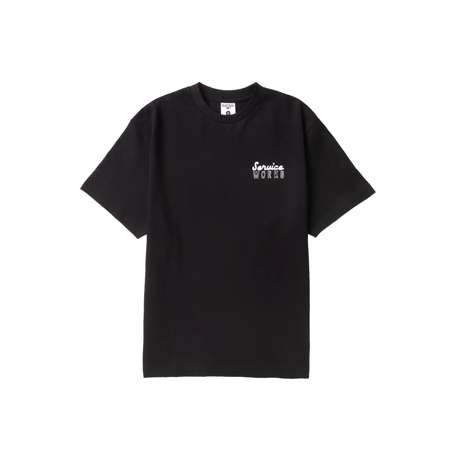 Service Works Unisex Noir T-Shirt Eating Adventures