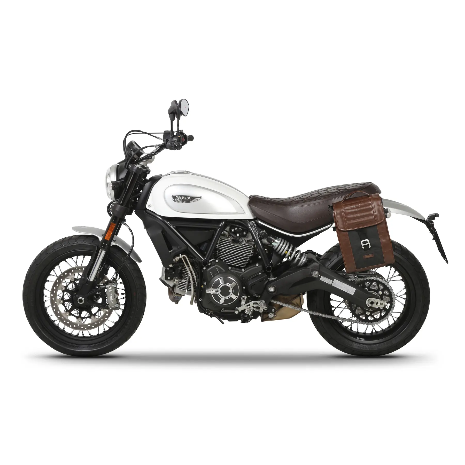 Halter Seitentasche Motorrad Shad SR Serie Café Racer Ducati Scrambler 800 Icon/Classic (15 bis 21)
