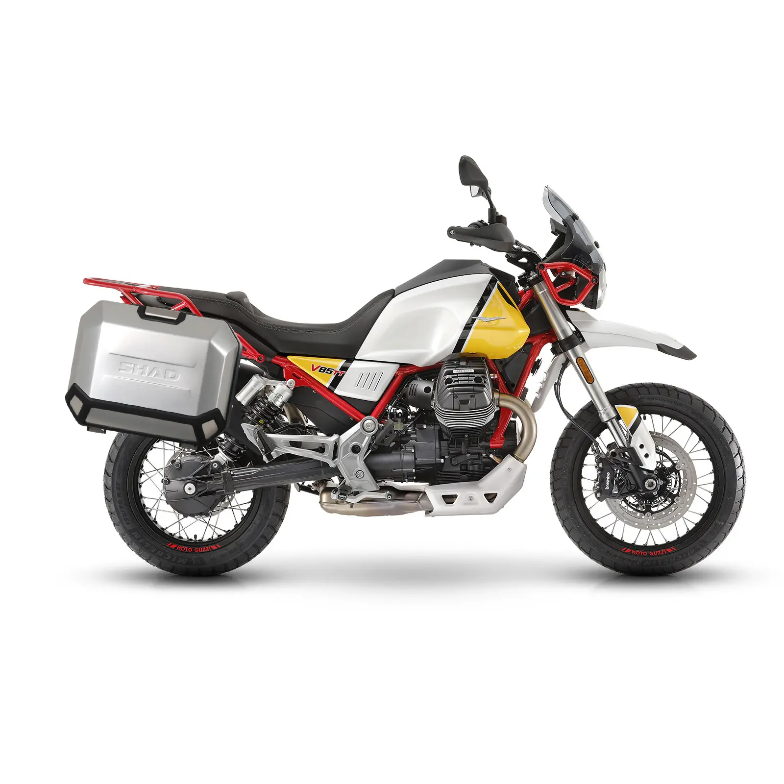 Motorrad-Seitenkofferhalter Shad 4P System Moto Guzzi V85Tt 2019-2020