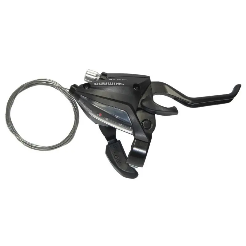 Leva del freno e del deragliatore della bicicletta 2 dita Shimano ST-EF500 V-Brake