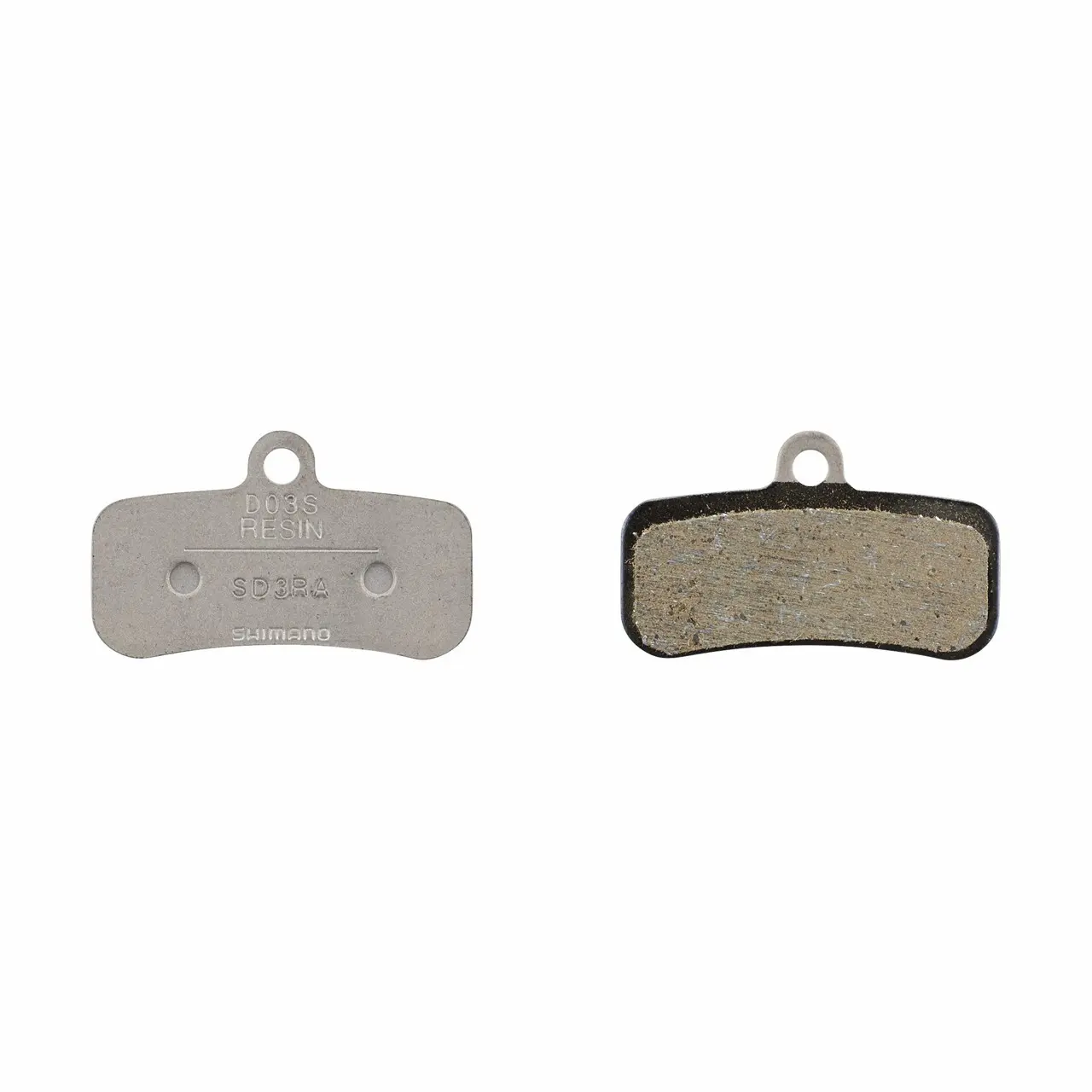 Pastiglie per freni da bicicletta in resina e molla con coppiglia Shimano D03S-RX (x2)