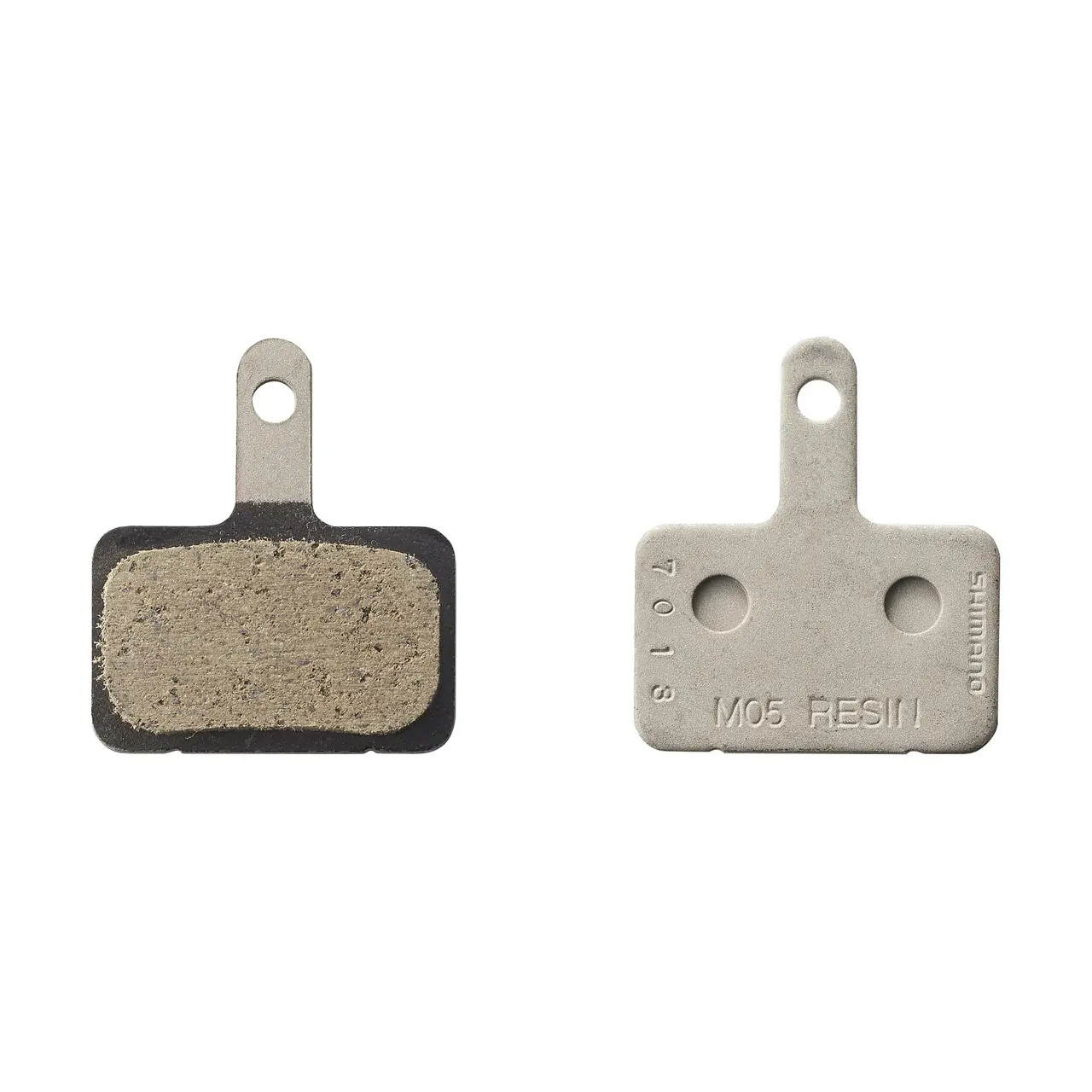 Pastiglie per freni da bicicletta in resina e molla con perno spaccato Shimano M05-RX