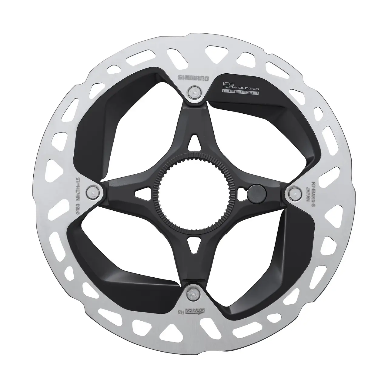 Disco freno per bicicletta SHIMANO RT-EM910 Ice Tech Freeza 160mm