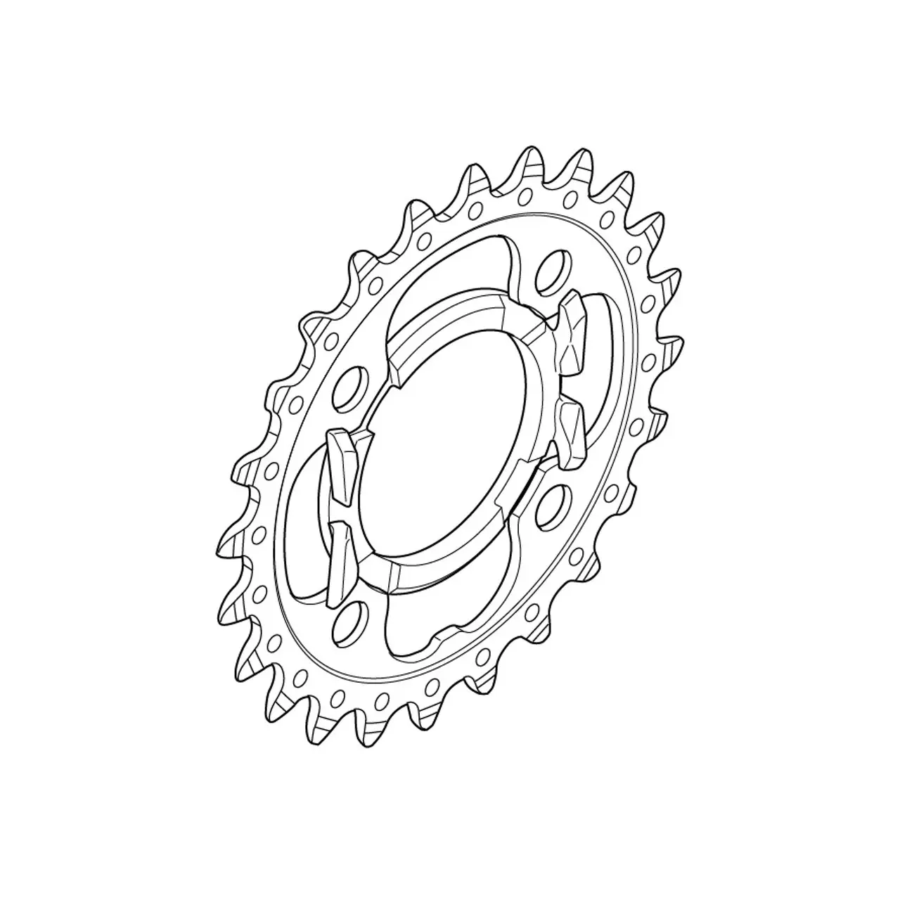 Tabletts Shimano fc-t521 24T