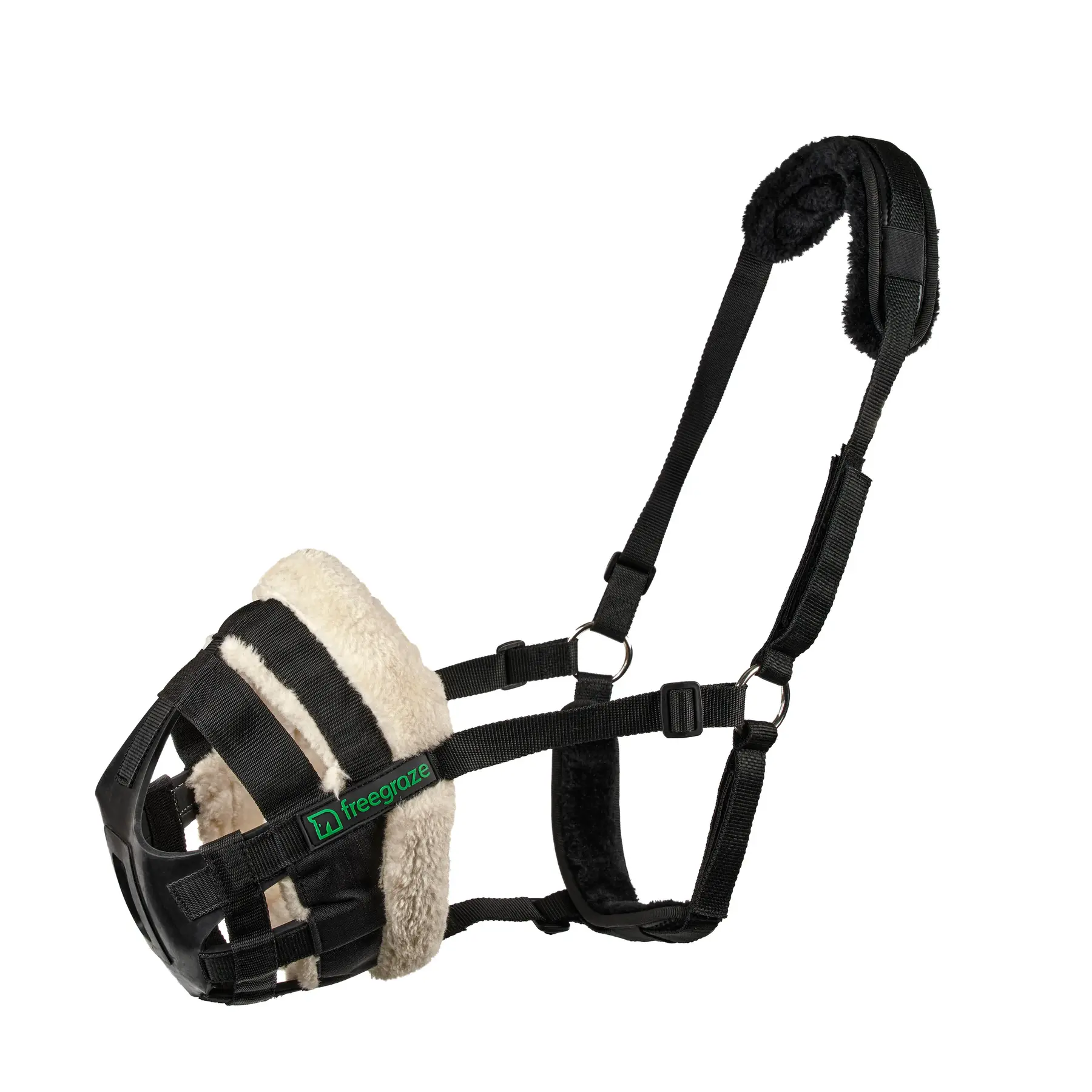 Paard muilkorven Shires FreeGraze Deluxe AirFlow