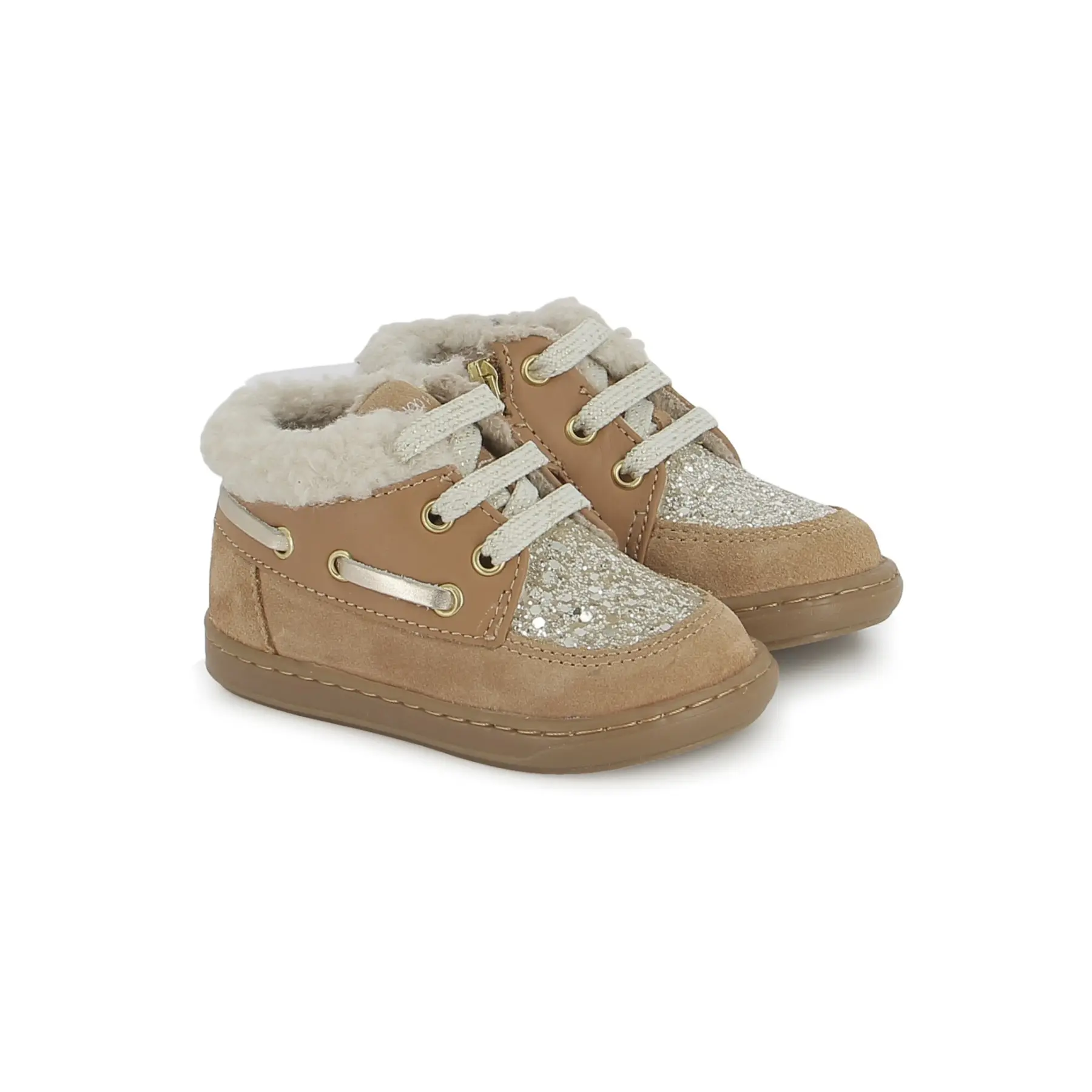 Chaussures bateau fourrées bébé Shoo Pom Bouba Chaussures bateau fourrées bébé Shoo Pom Bouba
