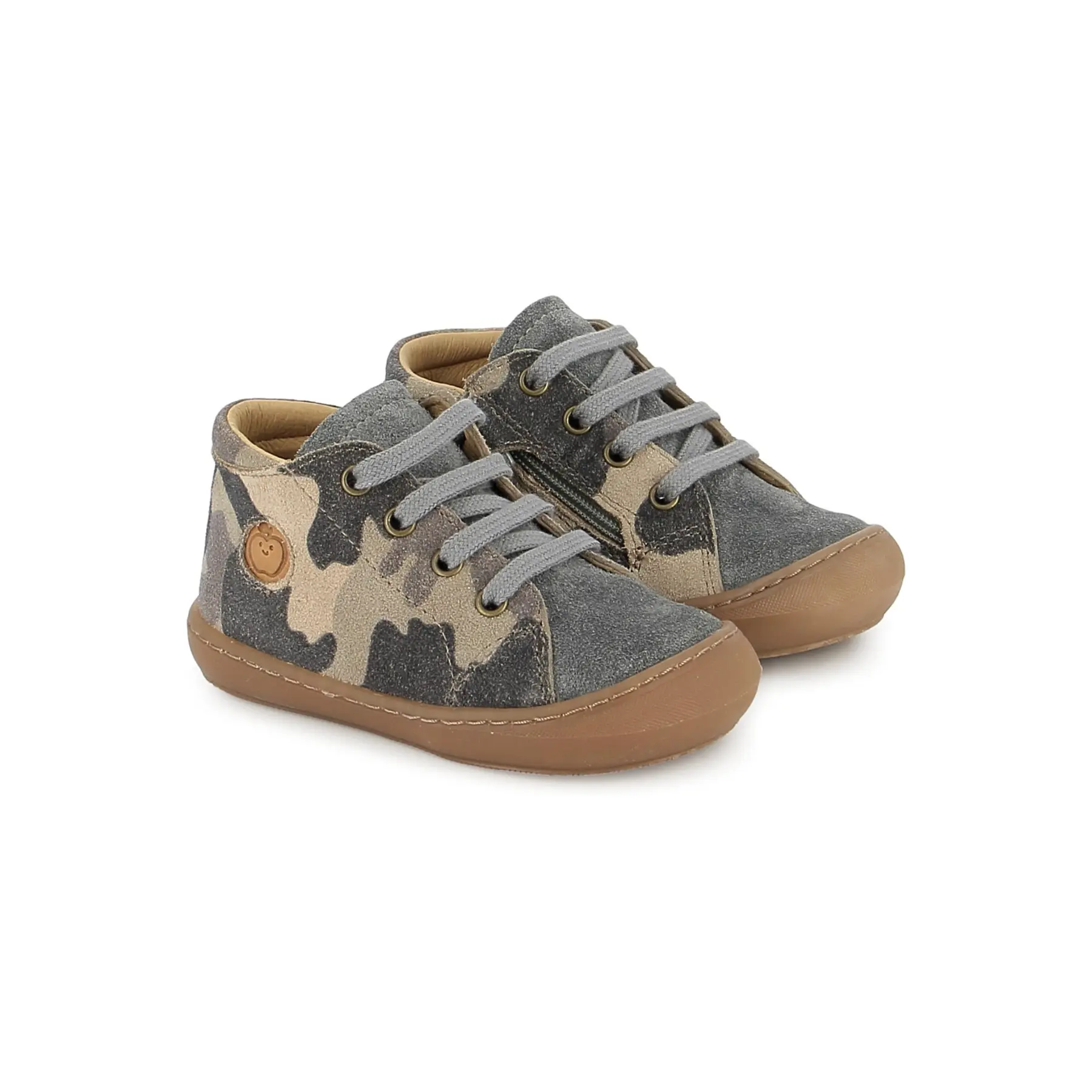 Zippbare Schnürschuhe für Babys Shoo Pom Gizmo