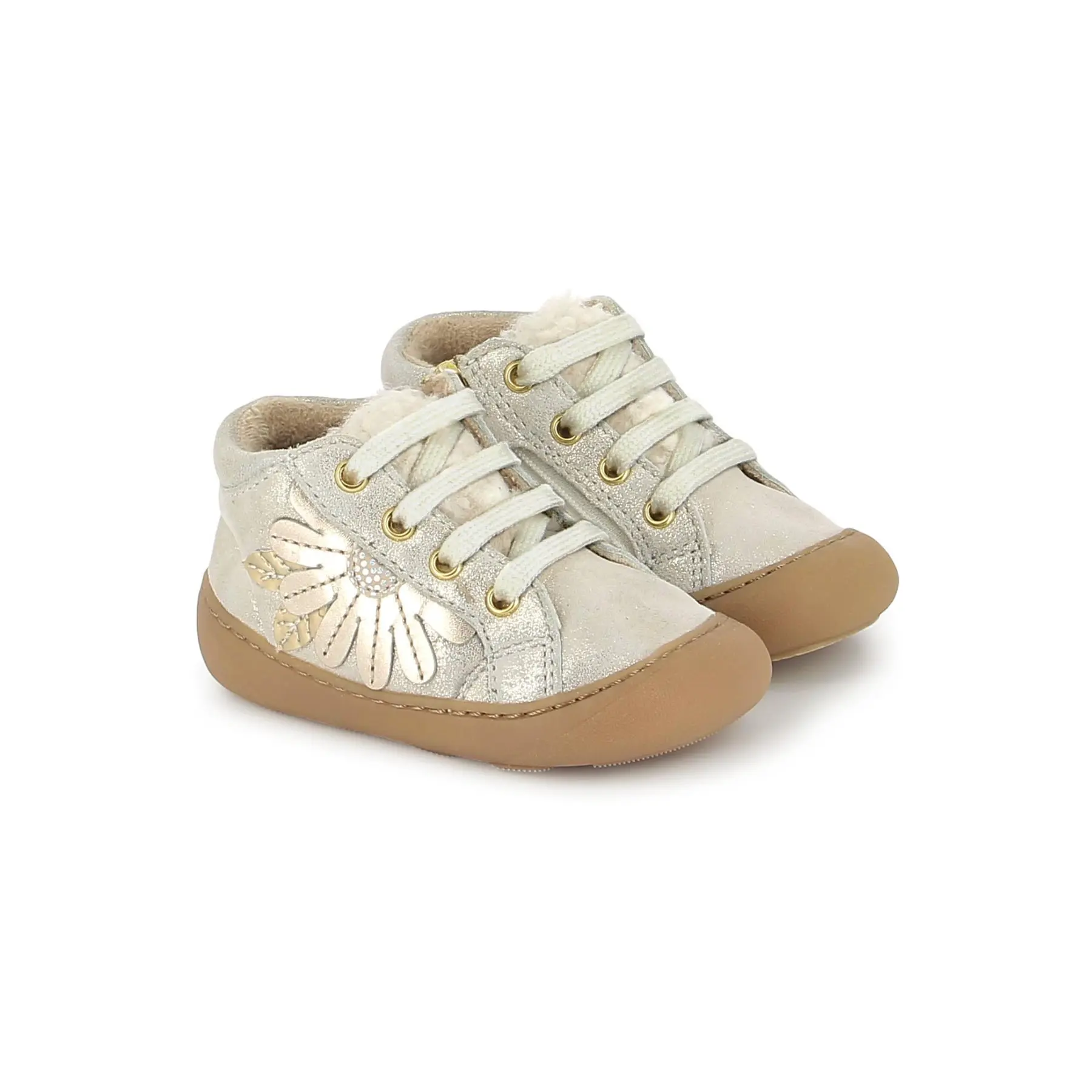 Baby-Sneaker Shoo Pom Plum Flo
