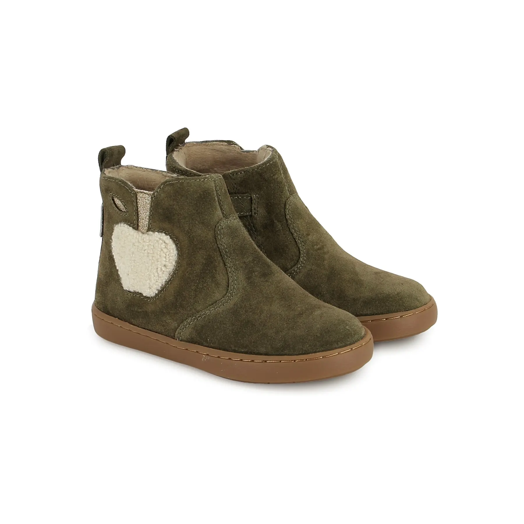 Fleece Booties für Babys Shoo Pom Play Apple