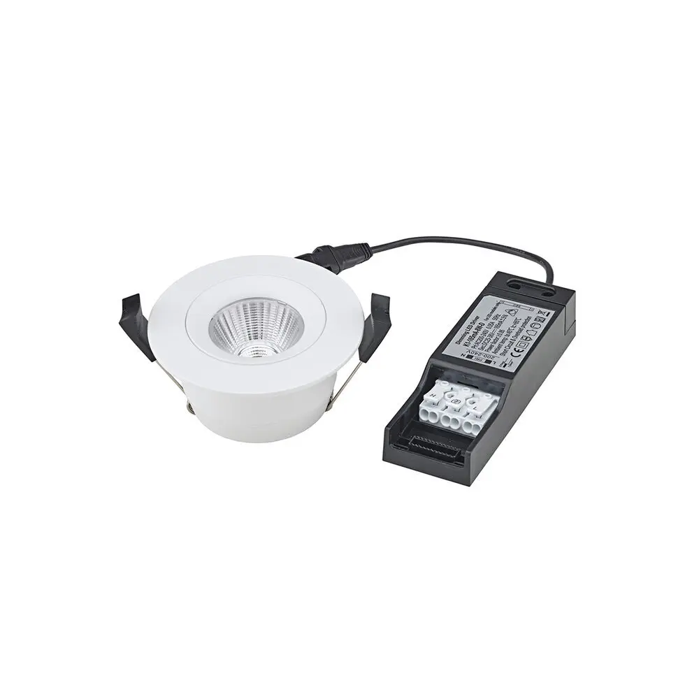 Spot encastré Sigor Argent IP54 3000K