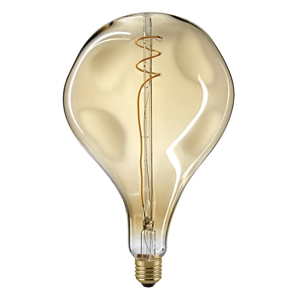 LED-pære Giant Drop E27 5W Filament 918 dim guld