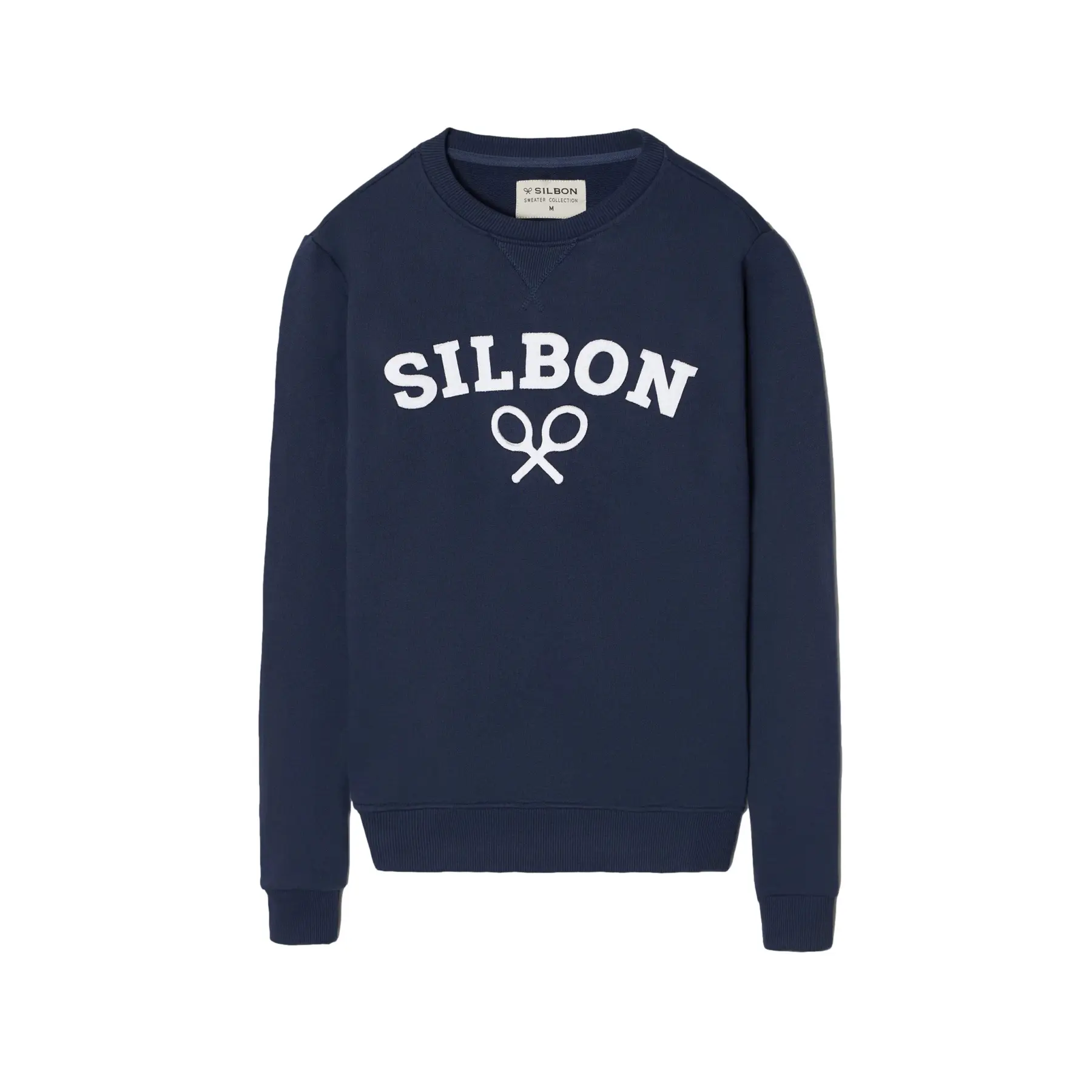 Felpa classica con motivo racchetta Silbon