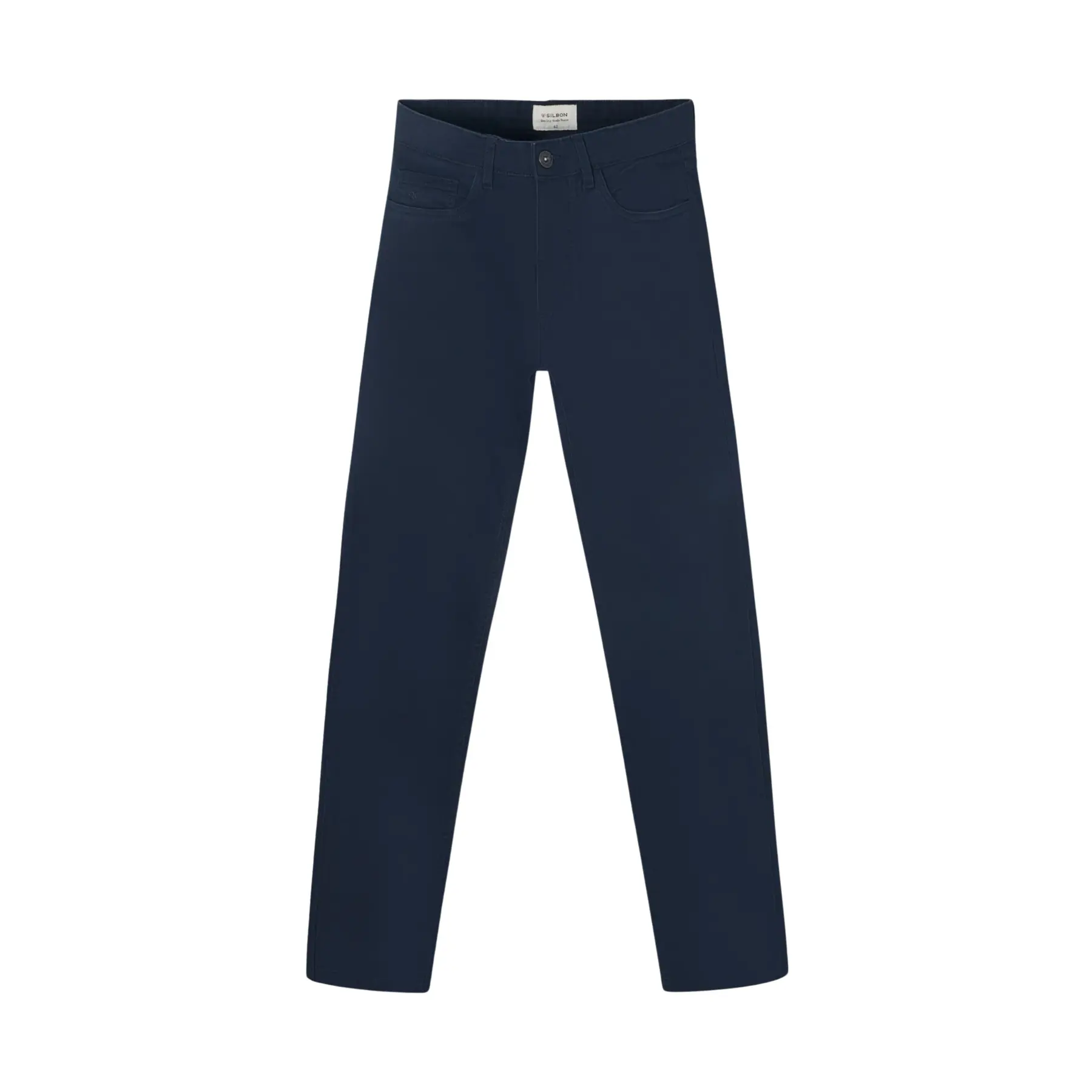 Fünf-Taschen-Hose aus Baumwollmix Silbon