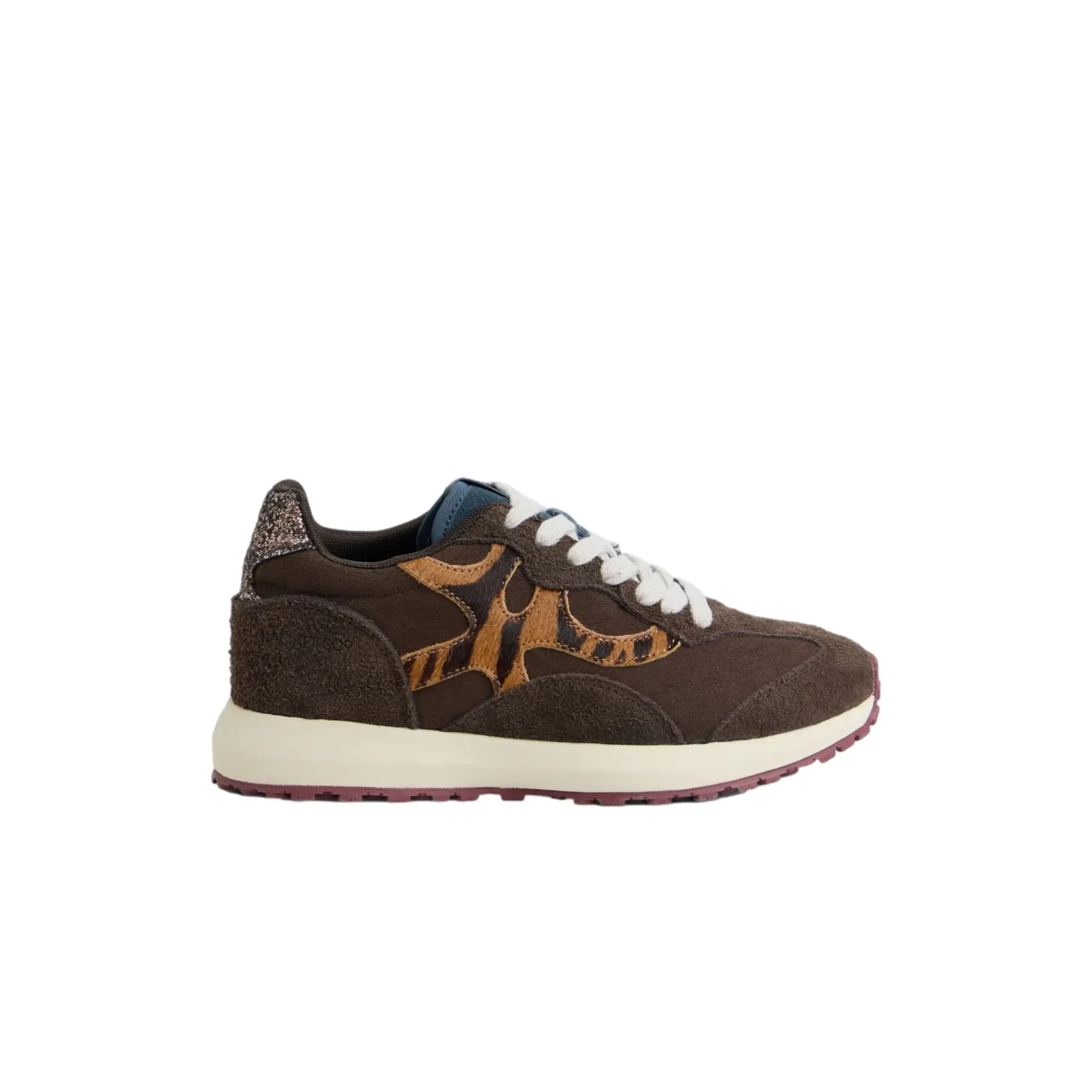 Tierdruck-Sneaker für Damen Silbon Rackets09