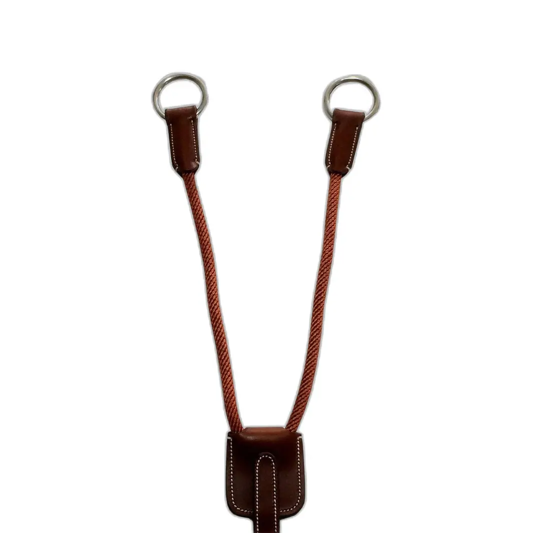 Martingalgabel Leder und Seil Silver Crown