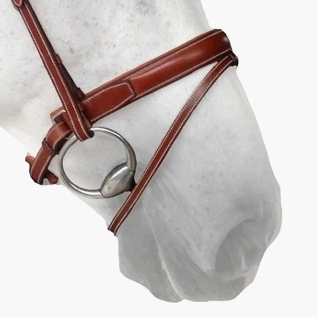 Horse cheek pieces Silver Crown Pull Back