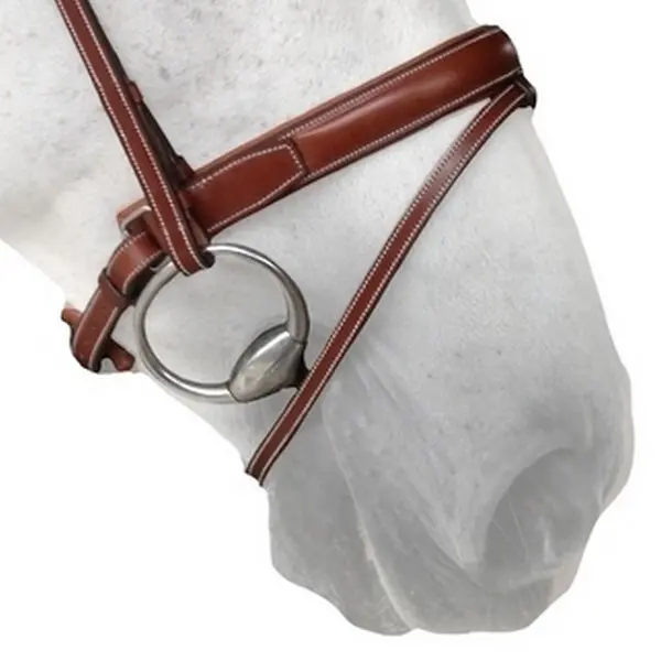 Horse cheek pieces Silver Crown Pull Back