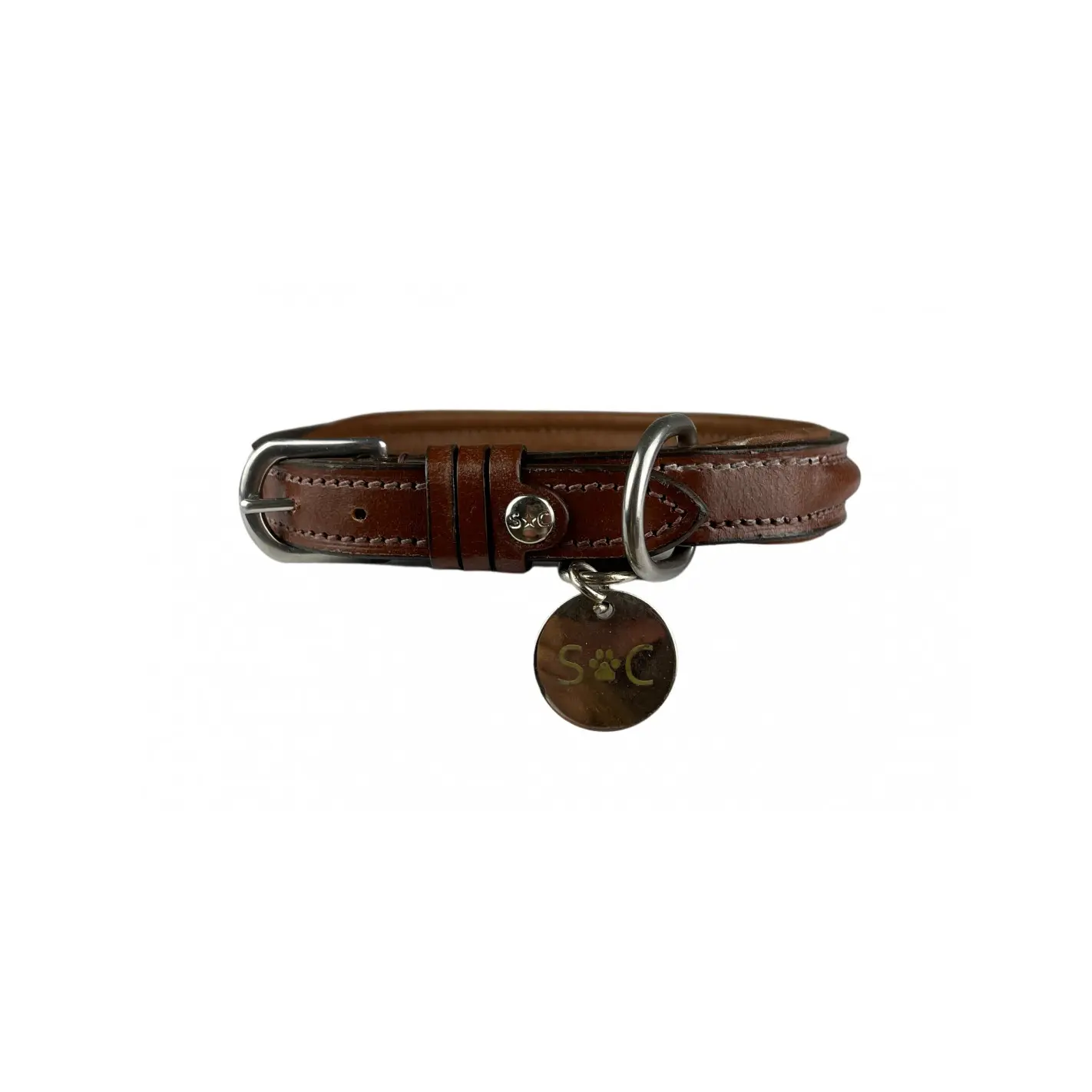 Dog collar Silver Crown JO