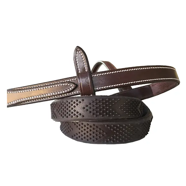 Horse Reins Silver Crown V-Grip