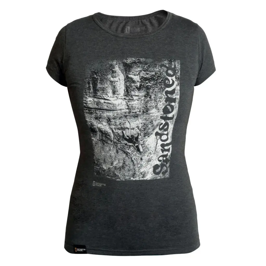 Damen T-Shirt Singing Rock Sandstoned