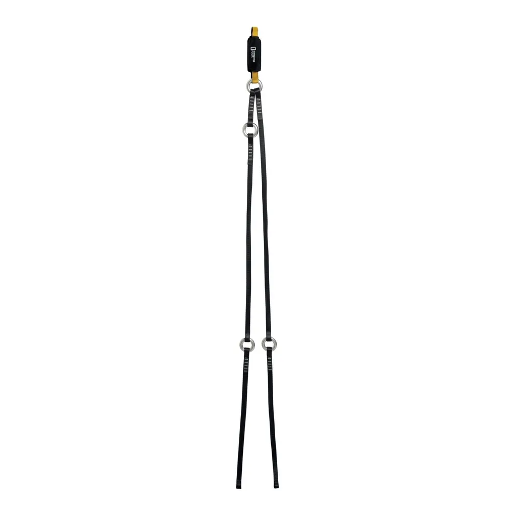 Energie absorbeer longe met Y-vormige metalen ringen Singing Rock Reactor 140