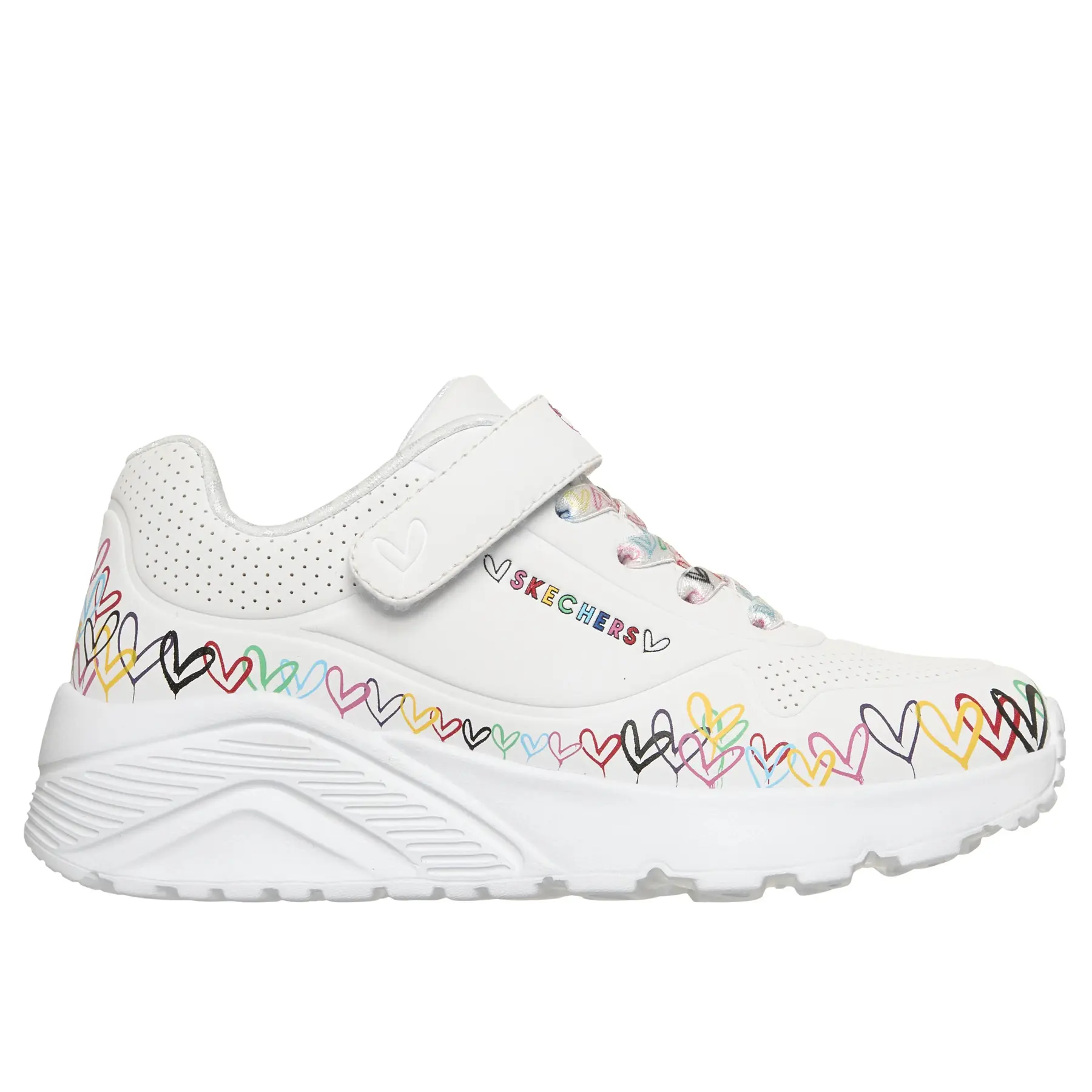 Scarpe da ginnastica ragazza Skechers Uno Lite Heart Craze