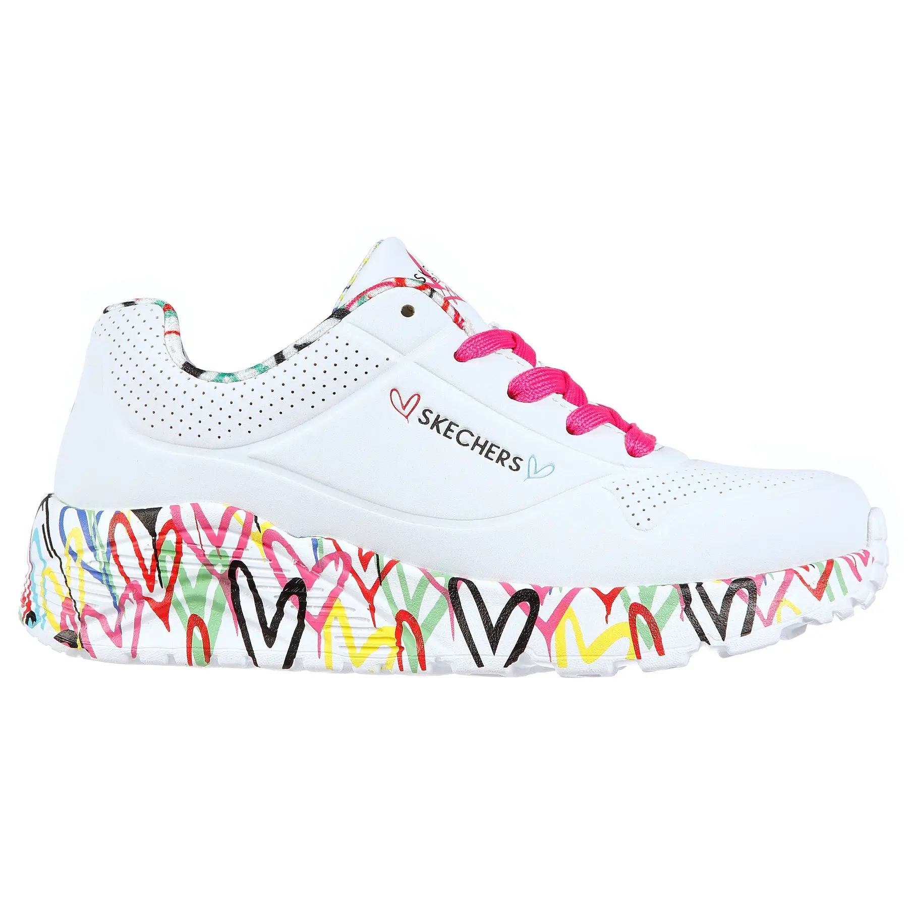 Scarpe da basket da ragazza Skechers Uno Lite Lovely Luv