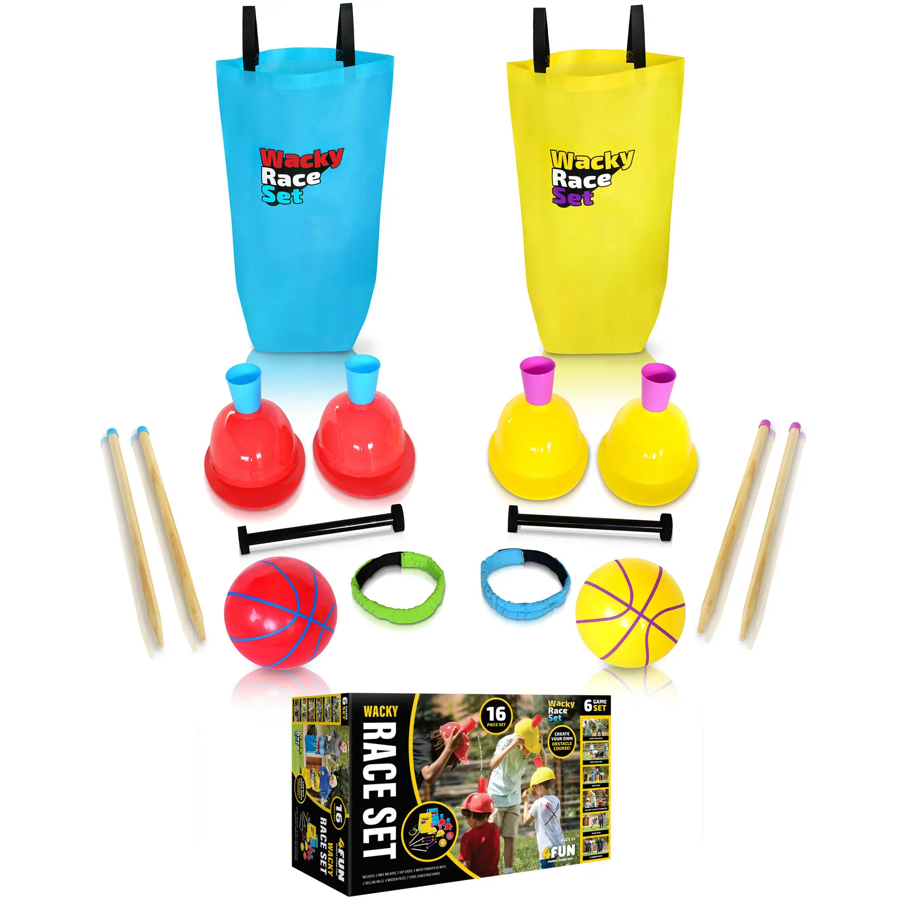 Jeux d'adresse obstacle course Slackers 4FUN Wacky Race