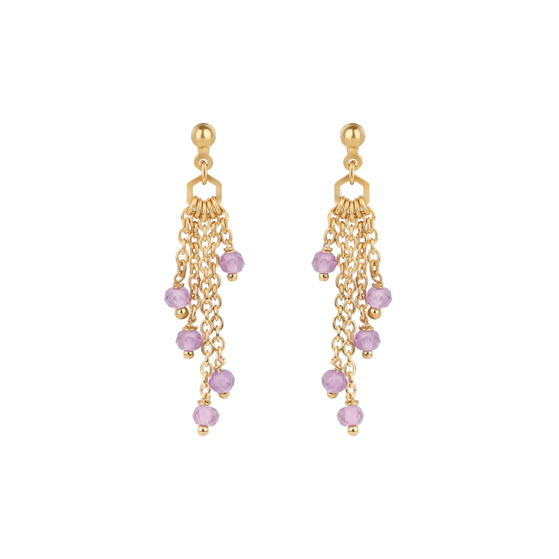 Ohrringe aus Amethyst für Frauen Sloya Elyssa
